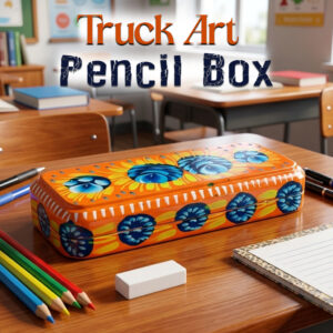 Pakistani Truck Art Pencil Box (W-20cm)