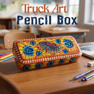 Pakistani Truck Art Bundi Pencil Box (W-20cm)