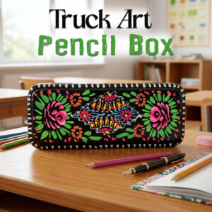 Pakistani Truck Art Bundi Pencil Box (W-20cm)