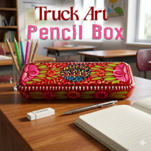 Pakistani Truck Art Bundi Pencil Box (W-20cm)