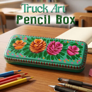 Pakistani Truck Art Pencil Box (W-20cm)