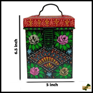 Hand-Painted Truck Art Kanaster – Size: (W-5 x H-6.5)