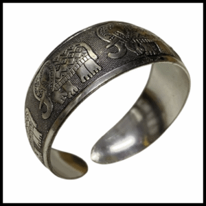 Totem Bangle Cuff Bracelet