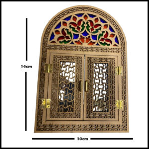 Handcrafted Wooden Decorative Gate (H-14inch × W-10inch)