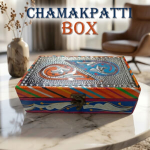 Chamakpatti Box: Real Truck Art Design for Storage and Decoration (W-20, H-12.5 cm)
