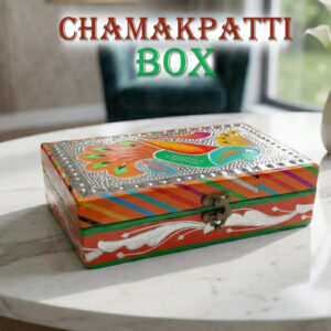 Chamakpatti Box: Real Truck Art Design for Storage and Decoration (W-20, H-12.5 cm)