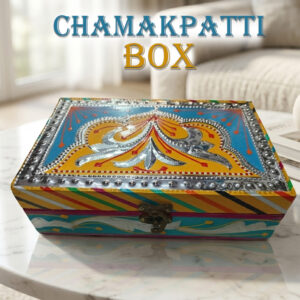 Chamakpatti Box: Real Truck Art Design for Storage and Decoration (W-20, H-12.5 cm)