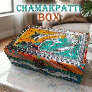 Chamakpatti Box: Real Truck Art Design for Storage and Decoration (W-20, H-12.5 cm)
