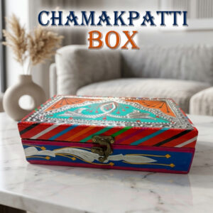 Chamakpatti Box: Real Truck Art Design for Storage and Decoration (W-20, H-12.5 cm)
