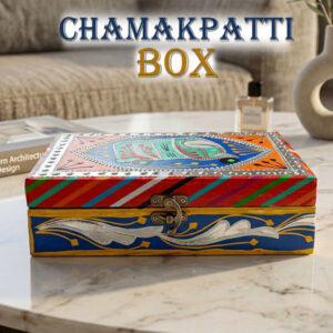 Chamakpatti Box: Real Truck Art Design for Storage and Decoration (W-20, H-12.5 cm)
