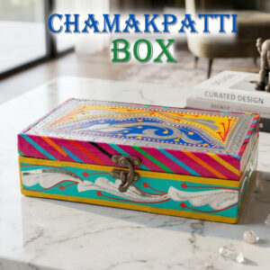 Chamakpatti Box: Real Truck Art Design for Storage and Decoration (W-20, H-12.5 cm)