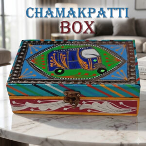 Chamakpatti Box: Real Truck Art Design for Storage and Decoration (W-20, H-12.5 cm)