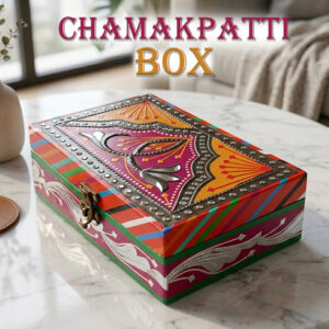 Chamakpatti Box: Real Truck Art Design for Storage and Decoration (W-20, H-12.5 cm)