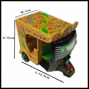 Truck Art Rickshaw (W-7cm:H-10cm:L-12.5cm)