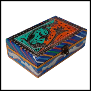 Chamakpatti Box: Real Truck Art Design for Storage and Decoration (W-20, H-12.5 cm)