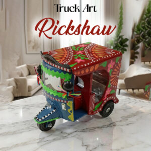 Truck Art Rickshaw (W-7cm:H-10cm:L-12.5cm)