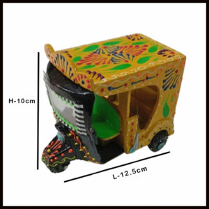 Truck Art Rickshaw (W-7cm:H-10cm:L-12.5cm)