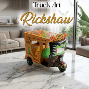 Truck Art Rickshaw (W-7cm:H-10cm:L-12.5cm)