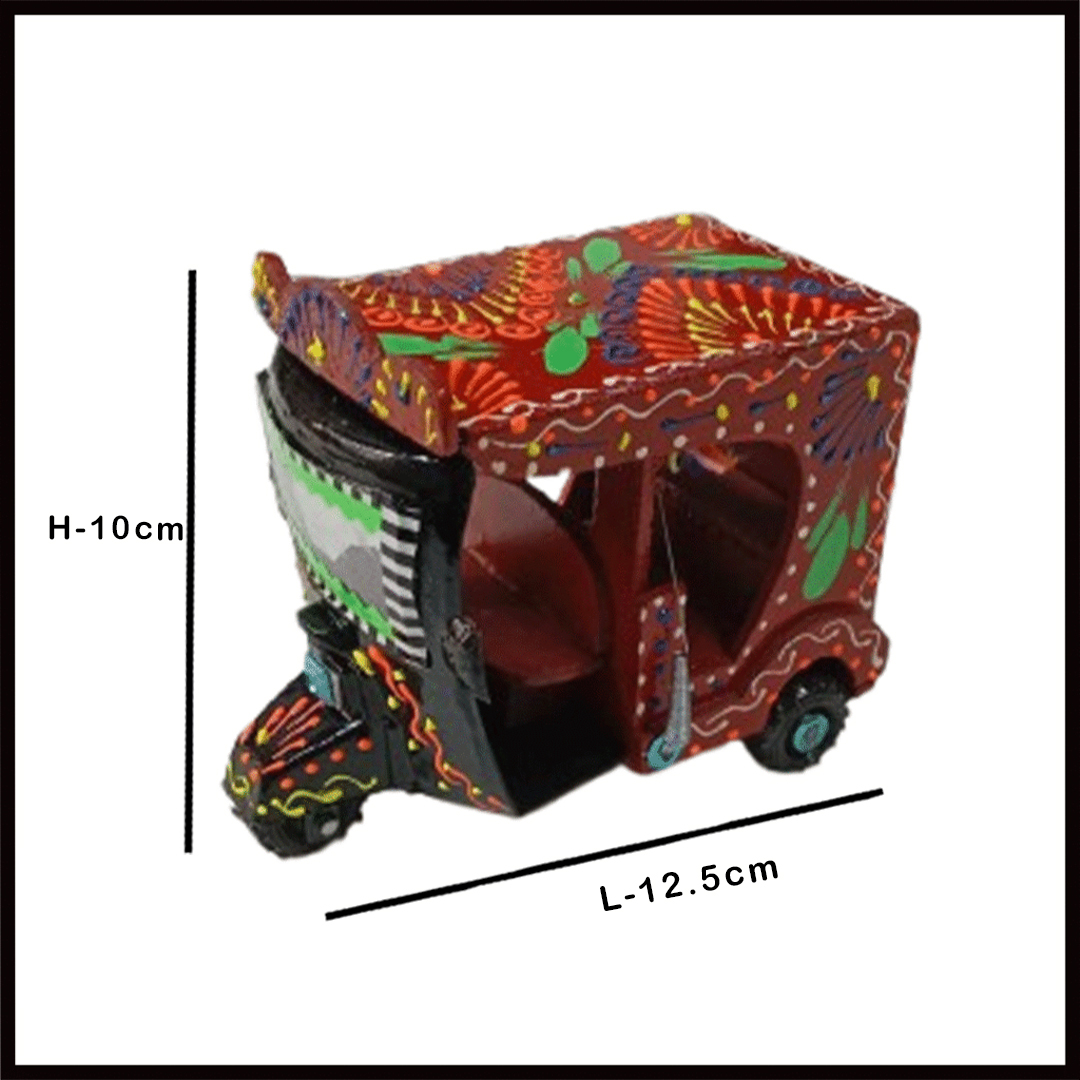 Truck Art Rickshaw (W-7cm:H-10cm:L-12.5cm)