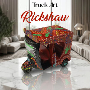 Truck Art Rickshaw (W-7cm:H-10cm:L-12.5cm)