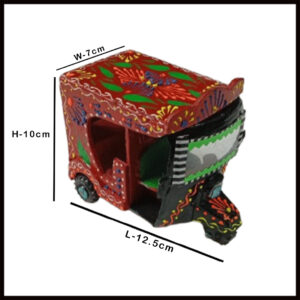 Truck Art Rickshaw (W-7cm:H-10cm:L-12.5cm)