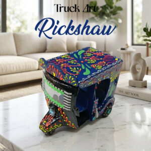 Truck Art Rickshaw (W-7cm:H-10cm:L-12.5cm)