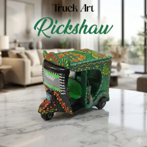 Truck Art Rickshaw (W-7cm:H-10cm:L-12.5cm)