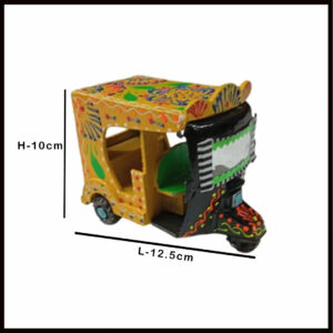 Truck Art Rickshaw (W-7cm:H-10cm:L-12.5cm)