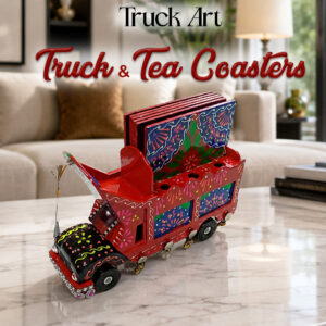 Truck Art Truck & Tea Coaster Set Of 6