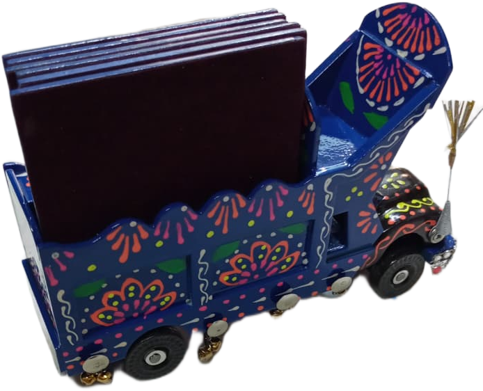 Truck Art Truck & Tea Coaster Set Of 6 - Image 4