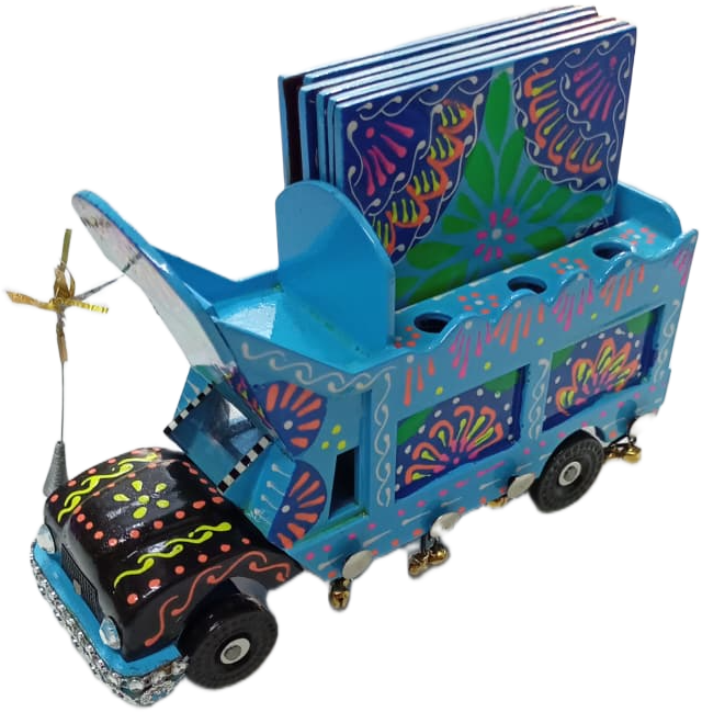 Truck Art Truck & Tea Coaster Set Of 6 - Image 4