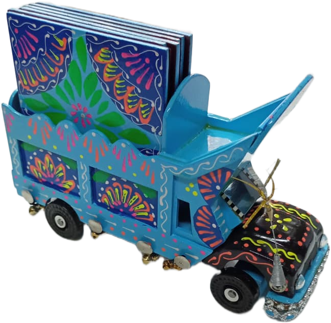 Truck Art Truck & Tea Coaster Set Of 6 - Image 5