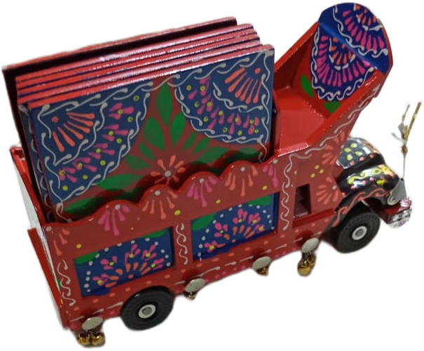 Truck Art Truck & Tea Coaster Set Of 6 - Image 5
