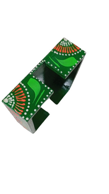 Truck Art Tea Coaster Set of 6 with Holder – Handmade Traditional Pakistani Design - Image 9