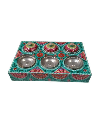 Truck Art 6 Jar Spice Box – Vibrant Wooden Storage Organizer - Image 9