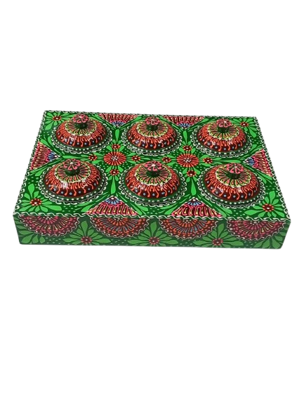 Truck Art 6 Jar Spice Box – Vibrant Wooden Storage Organizer - Image 7