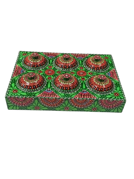 Truck Art 6 Jar Spice Box – Vibrant Wooden Storage Organizer - Image 5