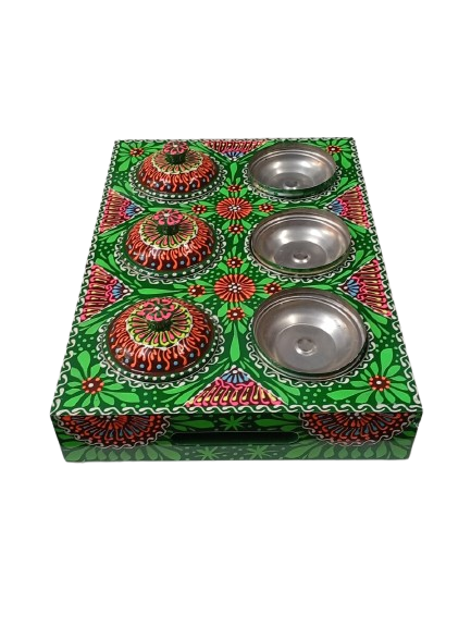 Truck Art 6 Jar Spice Box – Vibrant Wooden Storage Organizer - Image 6