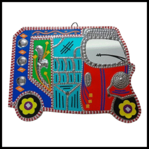 Rickshaw Wall Hanging (W-18cm, H-13cm)