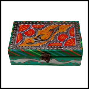 Chamakpatti Box: Real Truck Art Design for Storage and Decoration (W-20, H-12.5 cm)