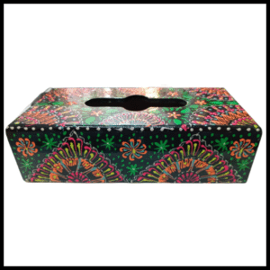 Truck Art Hand-Painted Tissue Box – Traditional Decorative Wooden Cover
