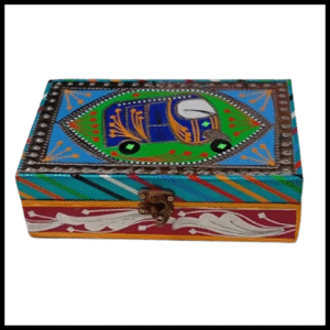 Chamakpatti Box: Real Truck Art Design for Storage and Decoration (W-20, H-12.5 cm)