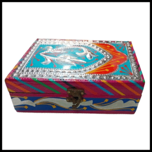 Chamakpatti Box: Real Truck Art Design for Storage and Decoration (W-20, H-12.5 cm)