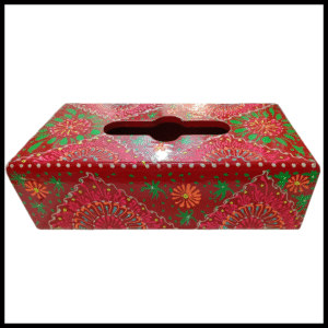 Truck Art Hand-Painted Tissue Box – Traditional Decorative Wooden Cover