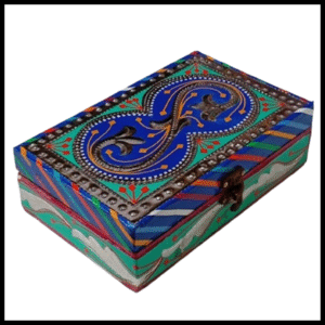 Chamakpatti Box: Real Truck Art Design for Storage and Decoration (W-20, H-12.5 cm)