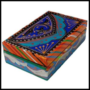 Chamakpatti Box: Real Truck Art Design for Storage and Decoration (W-20, H-12.5 cm)