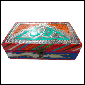 Chamakpatti Box: Real Truck Art Design for Storage and Decoration (W-20, H-12.5 cm)