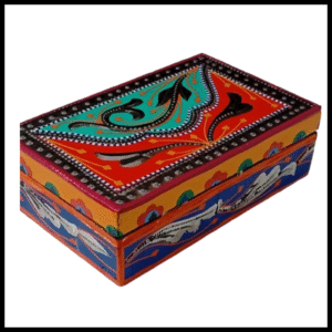 Chamakpatti Box: Real Truck Art Design for Storage and Decoration (W-20, H-12.5 cm)