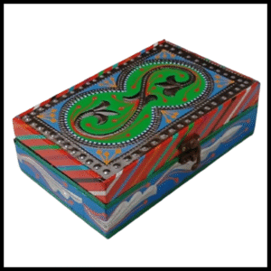 Chamakpatti Box: Real Truck Art Design for Storage and Decoration (W-20, H-12.5 cm)