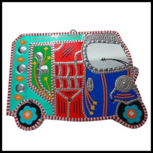 Rickshaw Wall Hanging (W-18cm, H-13cm)